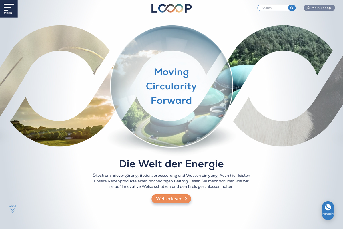 Looop homepage