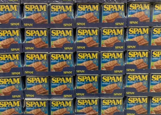 Blikken met spam